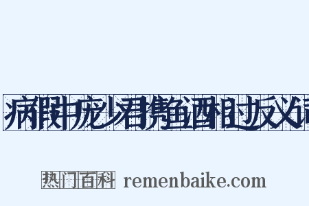 病假中庞少君携鱼酒相过反义词是什么意思的图片
